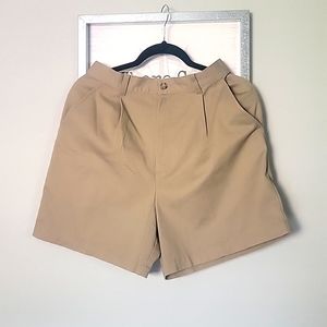 Khaki Highwaisted Ladies Shorts~ Size 10